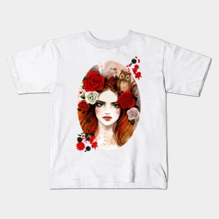 Floral Girl Kids T-Shirt